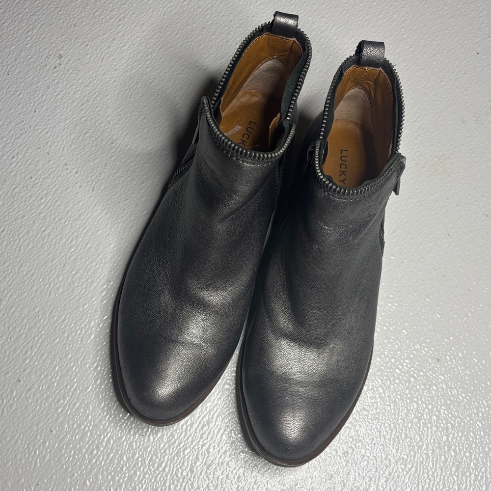 Lucky Brand Black Ankle Booties